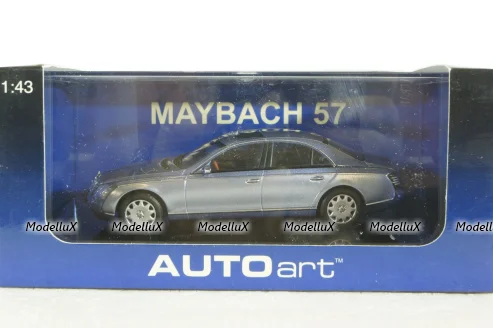 Maybach 57 SWB 2003 blue, 56151, Auto Art 1:43