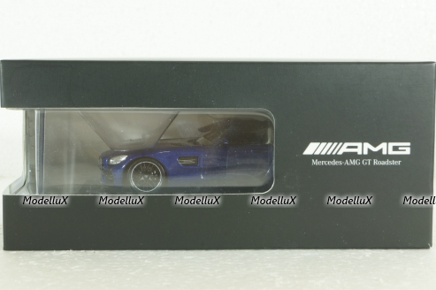 Mercedes AMG GT Roadster (R190) metallic-blue canopy removable, B66960407, Spark 1:43