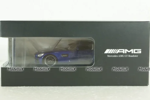 Mercedes AMG GT Roadster (R190) metallic-blue canopy removable, B66960407, Spark 1:43