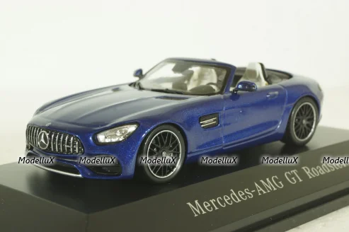 Mercedes AMG GT Roadster (R190) metallic-blue canopy removable, B66960407, Spark 1:43