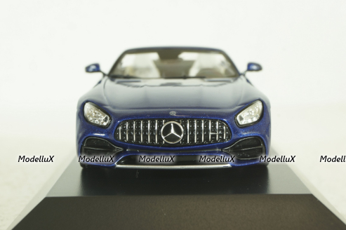 Mercedes AMG GT Roadster (R190) metallic-blue canopy removable, B66960407, Spark 1:43