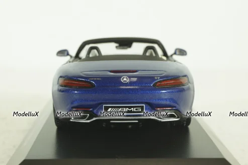 Mercedes AMG GT Roadster (R190) metallic-blue canopy removable, B66960407, Spark 1:43