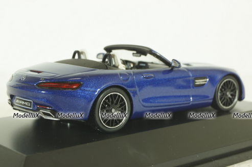 Mercedes AMG GT Roadster (R190) metallic-blue canopy removable, B66960407, Spark 1:43