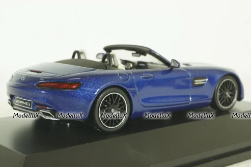 Mercedes AMG GT Roadster (R190) metallic-blue canopy removable, B66960407, Spark 1:43