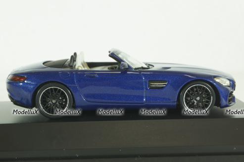 Mercedes AMG GT Roadster (R190) metallic-blue canopy removable, B66960407, Spark 1:43