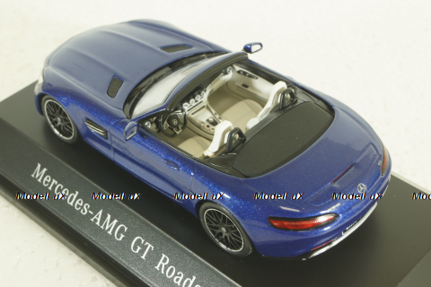 Mercedes AMG GT Roadster (R190) metallic-blue canopy removable, B66960407, Spark 1:43