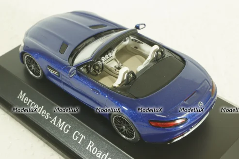 Mercedes AMG GT Roadster (R190) metallic-blue canopy removable, B66960407, Spark 1:43