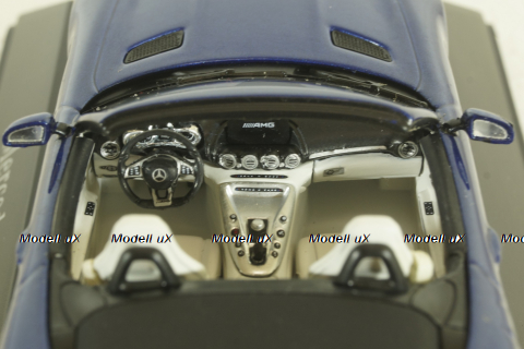 Mercedes AMG GT Roadster (R190) metallic-blue canopy removable, B66960407, Spark 1:43
