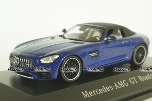 Mercedes AMG GT Roadster (R190) metallic-blue canopy removable, B66960407, Spark 1:43