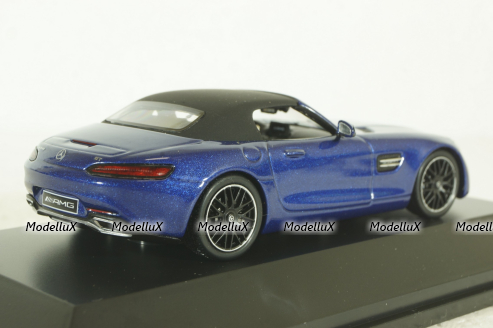 Mercedes AMG GT Roadster (R190) metallic-blue canopy removable, B66960407, Spark 1:43