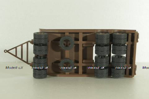 Прицеп ЧМЗАП-5208 , коричневый, Modellux 1:43