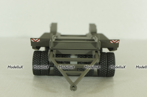 Прицеп ЧМЗАП-5208 , темно-серый, Modellux 1:43