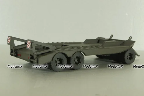 Прицеп ЧМЗАП-5208 , темно-серый, Modellux 1:43