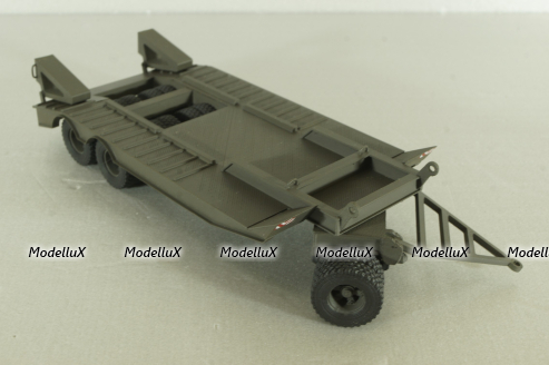 Прицеп ЧМЗАП-5208 , темно-серый, Modellux 1:43