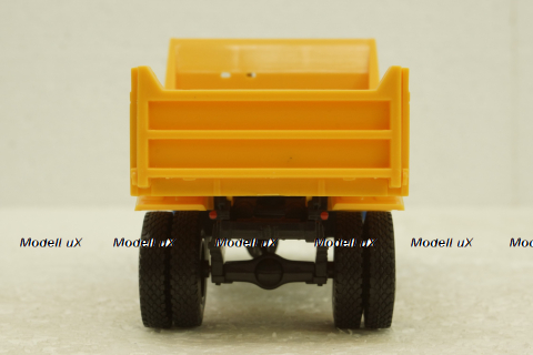 Маз-509Б самосвал, 1970г синий/желтый, Н722, Наш Автопром 1:43