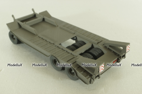Прицеп ЧМЗАП-5208 , темно-серый, Modellux 1:43