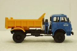 Маз-509Б самосвал, 1970г синий/желтый, Н722, Наш Автопром 1:43