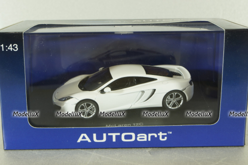 McLaren MP4-12C, 2011, white, 56009, Autoart 1:43