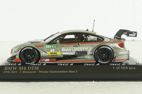 BMW M4 (F82) BMW Team RBM Tom Blomqvist DTM 2015, 410152431, Minichamps 1:43