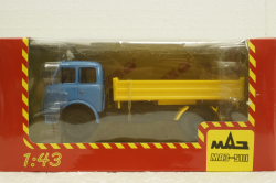 Маз-5111 самосвал синий/желтый, Н978, Наш Автопром 1:43