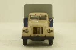 УралЗис-355М, борт с тентом,бежевый/синий, АвтоИстория 1:43