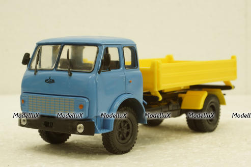 Маз-5111 самосвал синий/желтый, Н978, Наш Автопром 1:43