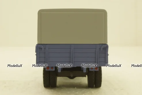 УралЗис-355М, борт с тентом,бежевый/синий, АвтоИстория 1:43