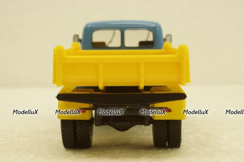 Маз-5111 самосвал синий/желтый, Н978, Наш Автопром 1:43