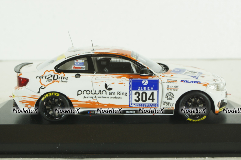 BMW M235I Racing RENT2DRIVE Racing, Nürburgring 2015, 437152504, Minichamps 1:43