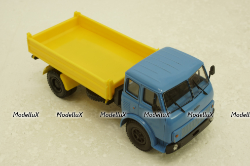 Маз-5111 самосвал синий/желтый, Н978, Наш Автопром 1:43