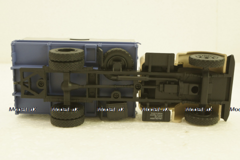 УралЗис-355М, борт с тентом,бежевый/синий, АвтоИстория 1:43