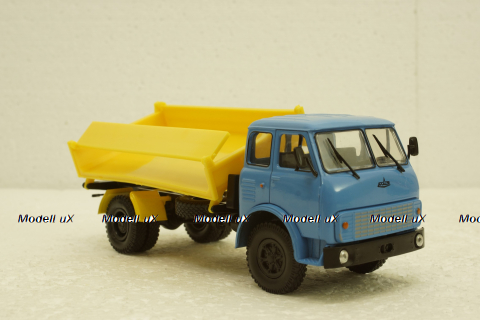 Маз-5111 самосвал синий/желтый, Н978, Наш Автопром 1:43