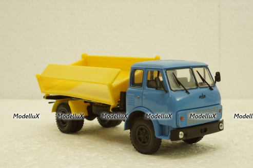 Маз-5111 самосвал синий/желтый, Н978, Наш Автопром 1:43