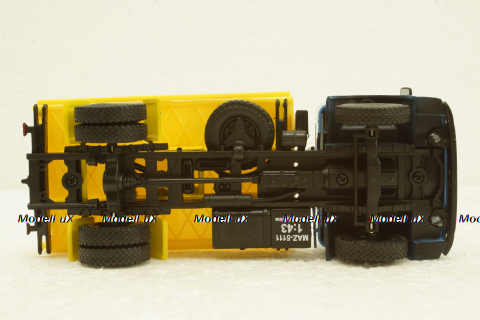 Маз-5111 самосвал синий/желтый, Н978, Наш Автопром 1:43