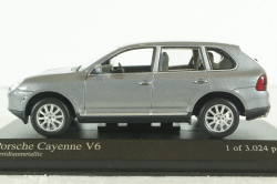 Porsche Cayenne V6 2002 ,grey metallic, 400061010, Minichamps 1:43