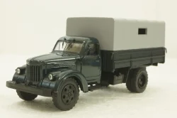 УралЗис-355М, борт с тентом, зеленый/серый, АвтоИстория 1:43