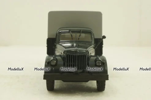 УралЗис-355М, борт с тентом, зеленый/серый, АвтоИстория 1:43