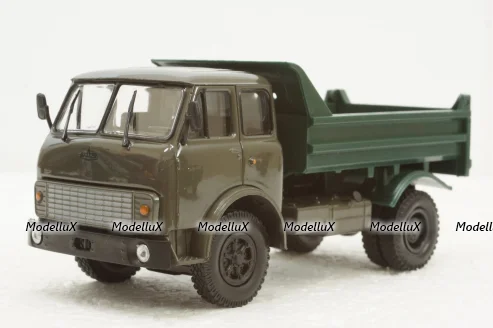 Маз-5549 самосвал 1977 хаки/зеленый, Н959, Наш Автопром 1:43
