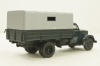 УралЗис-355М, борт с тентом, зеленый/серый, АвтоИстория 1:43