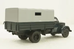 УралЗис-355М, борт с тентом, зеленый/серый, АвтоИстория 1:43