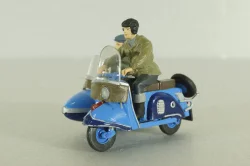 Т-200К «Тула» мотороллер с коляской, синий, с 2-мя фигурками, 1961, Артель "Universal" 1:43
