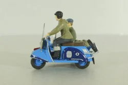 Т-200К «Тула» мотороллер с коляской, синий, с 2-мя фигурками, 1961, Артель "Universal" 1:43