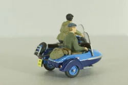 Т-200К «Тула» мотороллер с коляской, синий, с 2-мя фигурками, 1961, Артель "Universal" 1:43