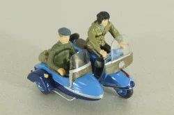 Т-200К «Тула» мотороллер с коляской, синий, с 2-мя фигурками, 1961, Артель "Universal" 1:43