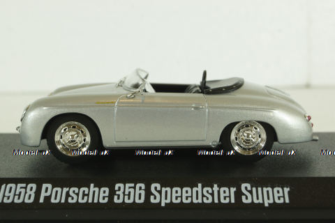 Porsche 356 Speedster Super, 1958, silver, 86597, Greenlight 1:43