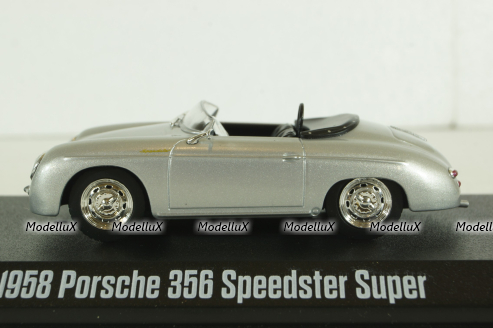 Porsche 356 Speedster Super, 1958, silver, 86597, Greenlight 1:43