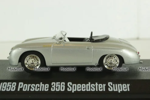 Porsche 356 Speedster Super, 1958, silver, 86597, Greenlight 1:43