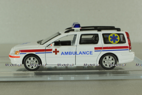 Volvo V70 медицинский 2006, белый, Конверсия 1:43
