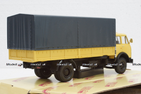 Маз-53352 борт с тентом желтый 1977, Н297, Наш Автопром 1:43