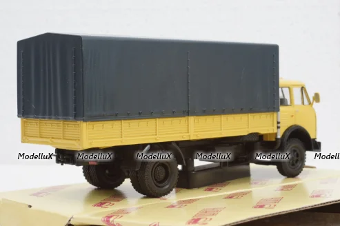 Маз-53352 борт с тентом желтый 1977, Н297, Наш Автопром 1:43